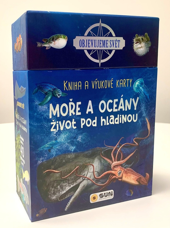 Kniha a výukové karty - MOŘE A OCEÁNY