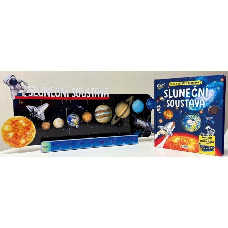 Čti a skládej Dioráma: Sluneční soustava - kniha z kategorie Naučné knihy