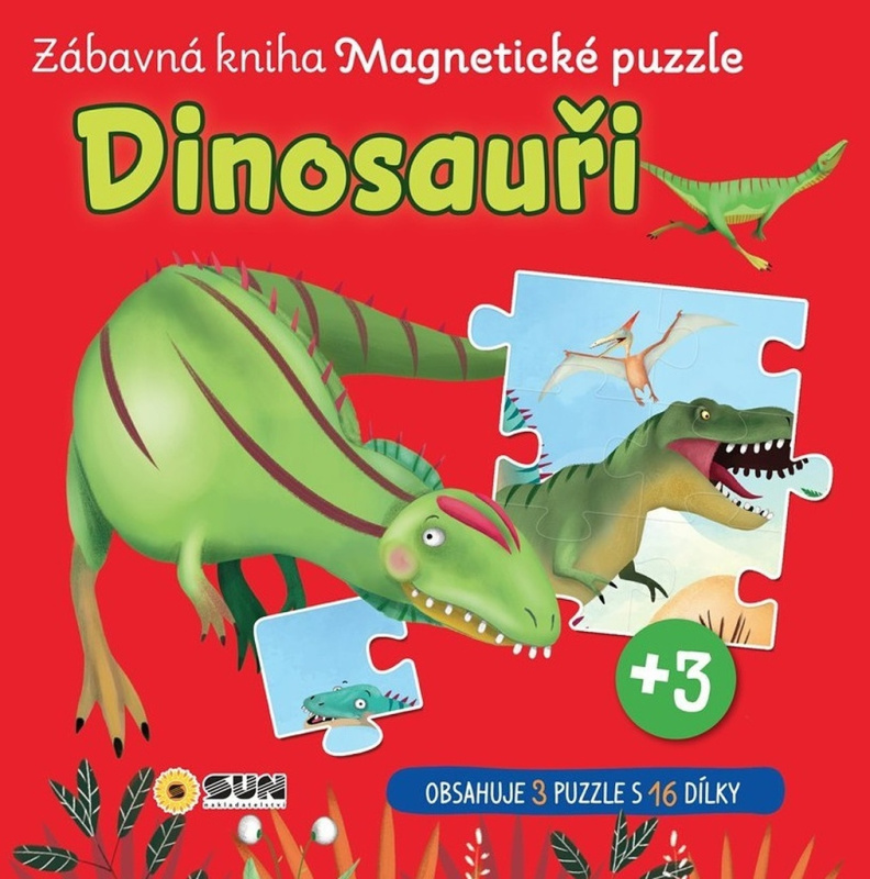 Zábavná magnetická kniha Dinosauři