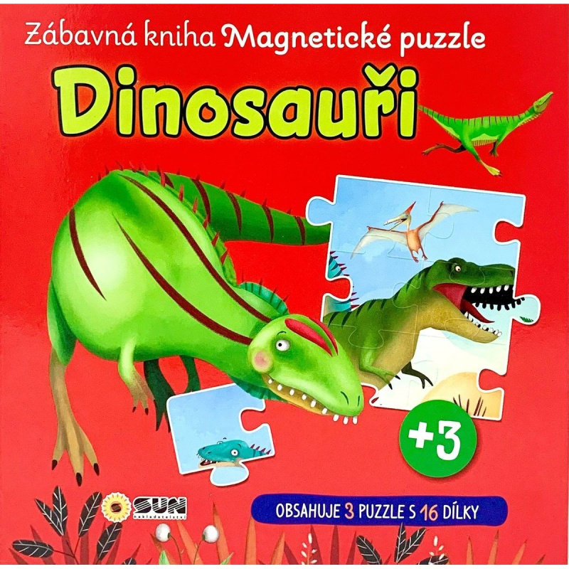 Zábavná magnetická kniha Dinosauři