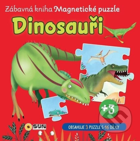 Zábavná magnetická kniha Dinosauři
