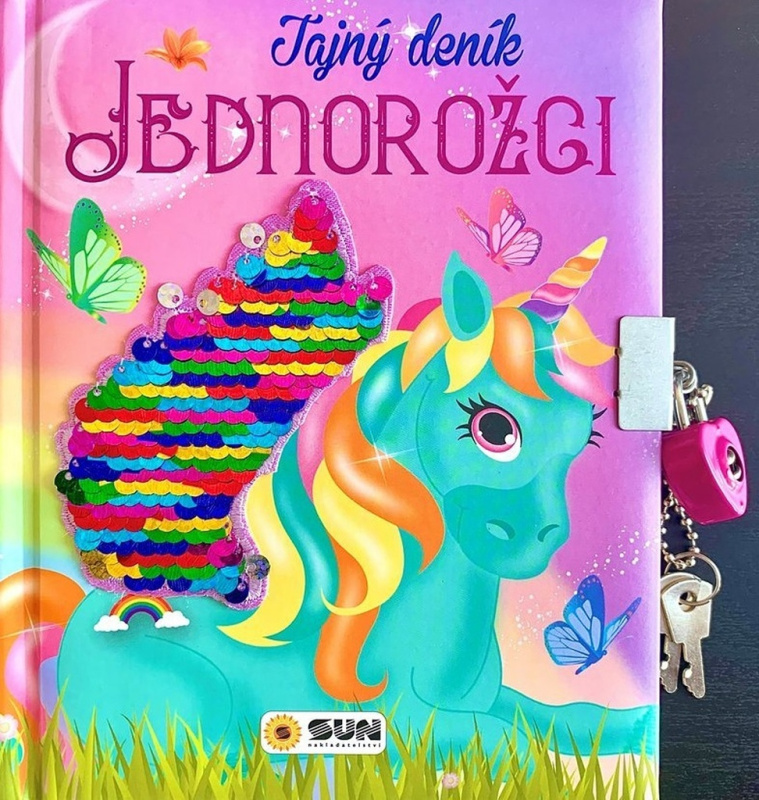 Tajný deník - Jednorožci - se zámečkem a oboustrannými glitry
