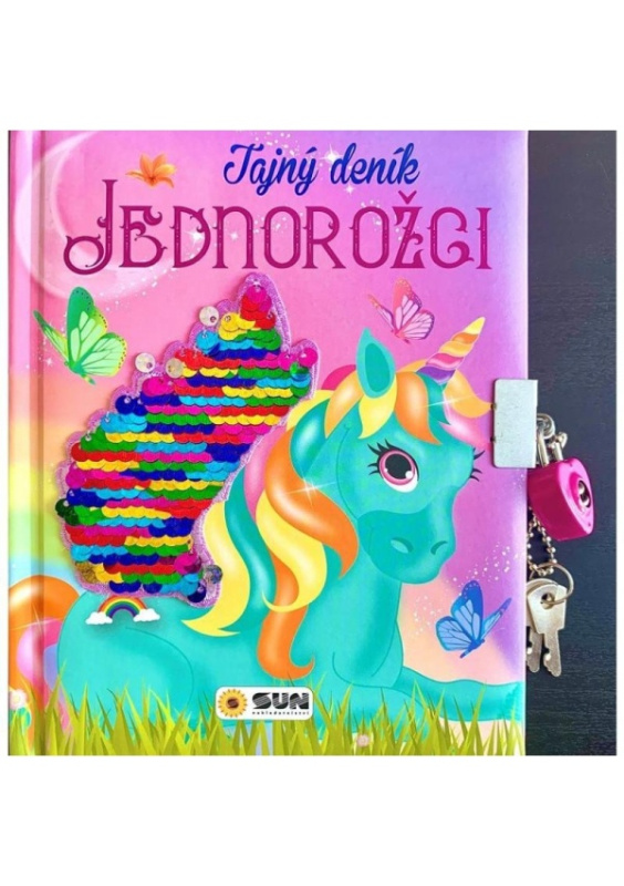 Tajný deník - Jednorožci - se zámečkem a oboustrannými glitry