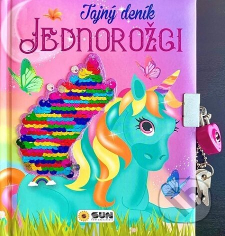 Tajný deník - Jednorožci - se zámečkem a oboustrannými glitry