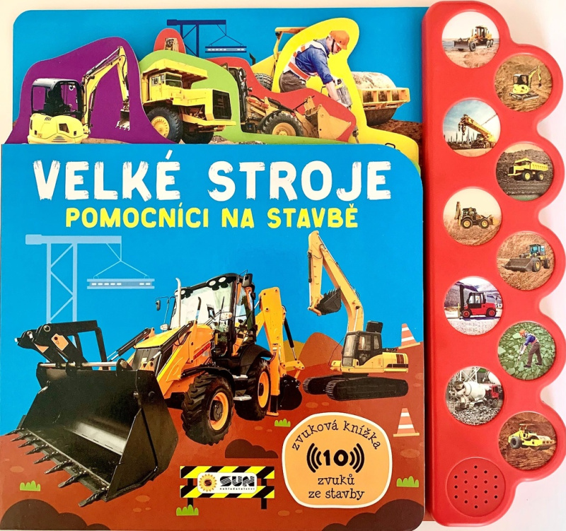 Velké stroje - zvuková kniha - pomocníci na stavbě
