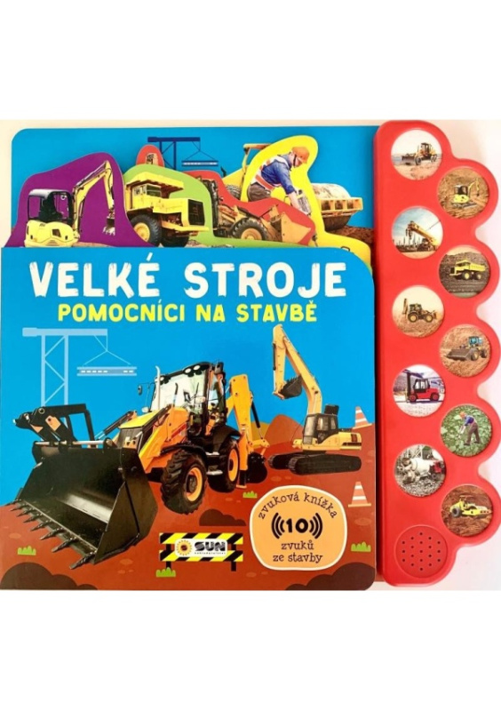 Velké stroje - zvuková kniha - pomocníci na stavbě