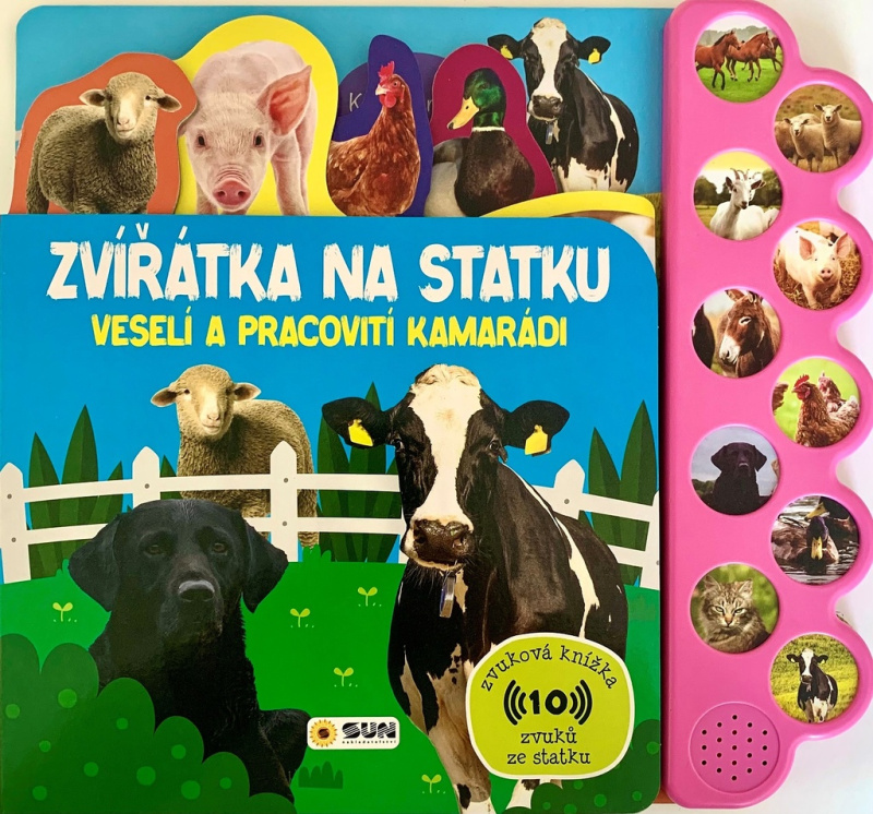 Zvířátka na statku - zvuková kniha - veselí a pracovití kamarádi