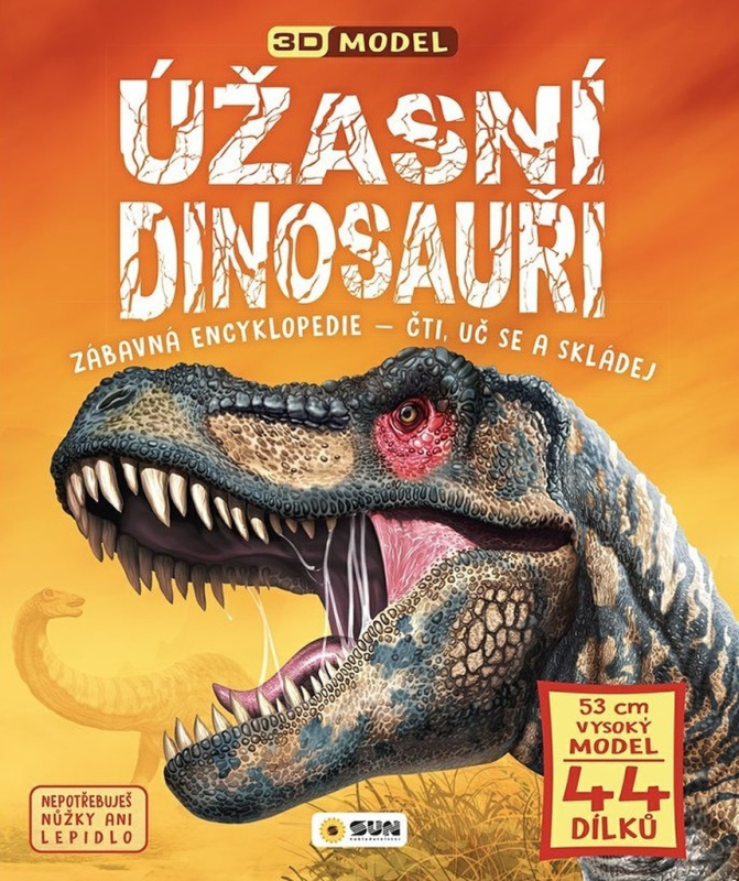 Úžasní dinosauři - Zábavná encyklopedie - Čti uč se a skládej (Dárkový box - kniha + model) NAKLADATELSTVÍ SUN s.r.o.