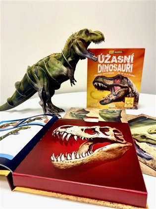 Úžasní dinosauři - Zábavná encyklopedie - Čti uč se a skládej (Dárkový box - kniha + model) NAKLADATELSTVÍ SUN s.r.o.