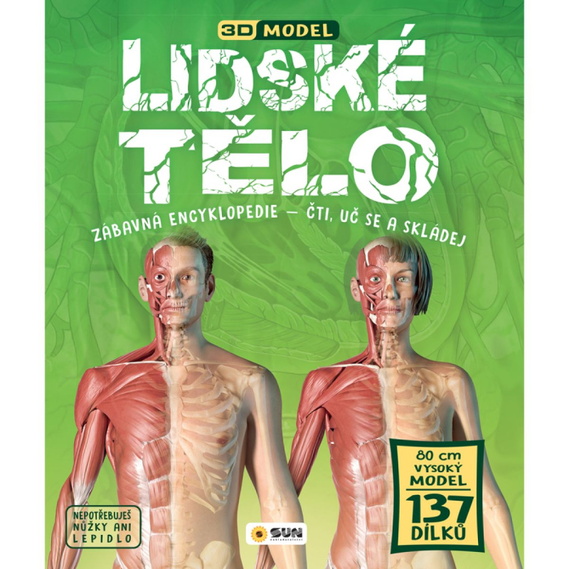 Lidské tělo - Zábavná encyklopedie - Čti, uč se a skládej (Dárkový box - kniha + model)