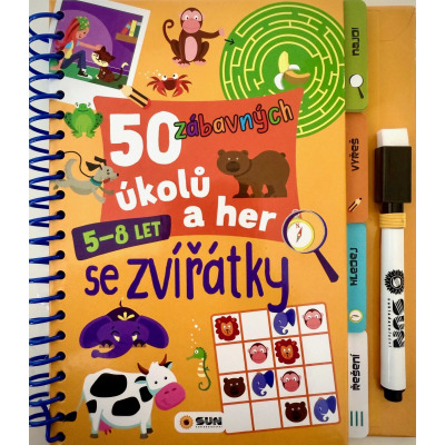 50 zábavných úkolů a her - Se zvířátky 5 - 8 let