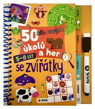 50 zábavných úkolů a her - Se zvířátky 5 - 8 let