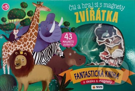Čti a hraj si s magnety: Zvířátka (Fantastická kniha a deska s magnety) - kniha z kategorie Naučné knihy