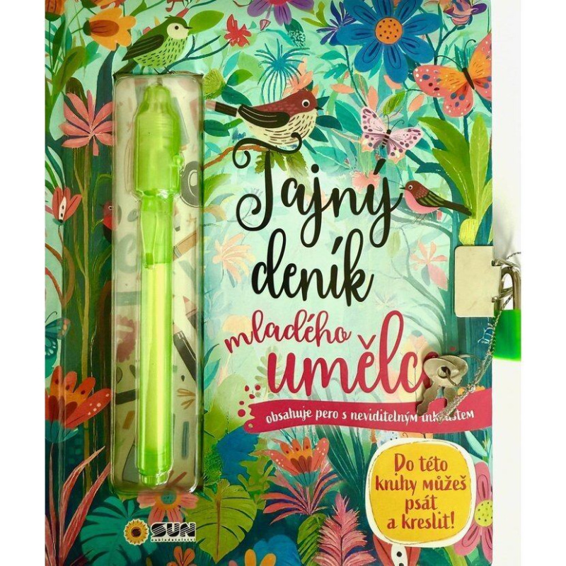 Tajný deník mladého umělce - Klíček a pero s neviditelným inkoustem