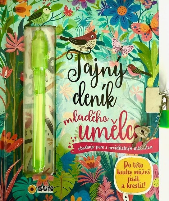 Tajný deník mladého umělce - Klíček a pero s neviditelným inkoustem
