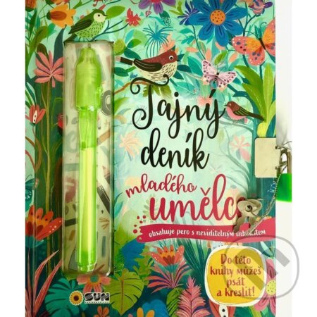 Tajný deník mladého umělce - Klíček a pero s neviditelným inkoustem
