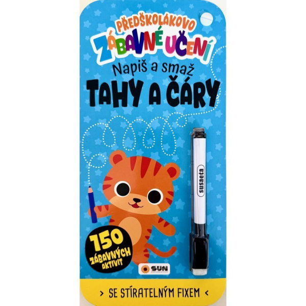 Předškolákovo zábavné učení - napiš a smaž: Tahy a čáry - kniha z kategorie Úkoly pro děti