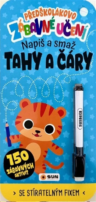 Předškolákovo zábavné učení - napiš a smaž: Tahy a čáry - kniha z kategorie Úkoly pro děti