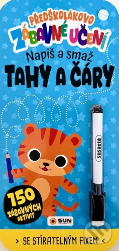 Předškolákovo zábavné učení - napiš a smaž: Tahy a čáry - kniha z kategorie Úkoly pro děti