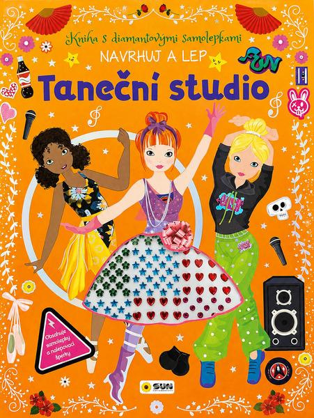 Kniha s diamantovými samolepkami - TANEČNÍ STUDIO - Navrhuj a Lep