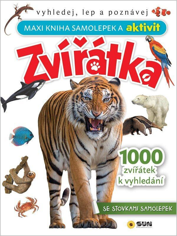 Zvířátka Maxi kniha samolepek a aktivit