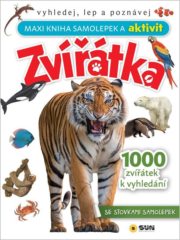 Zvířátka Maxi kniha samolepek a aktivit