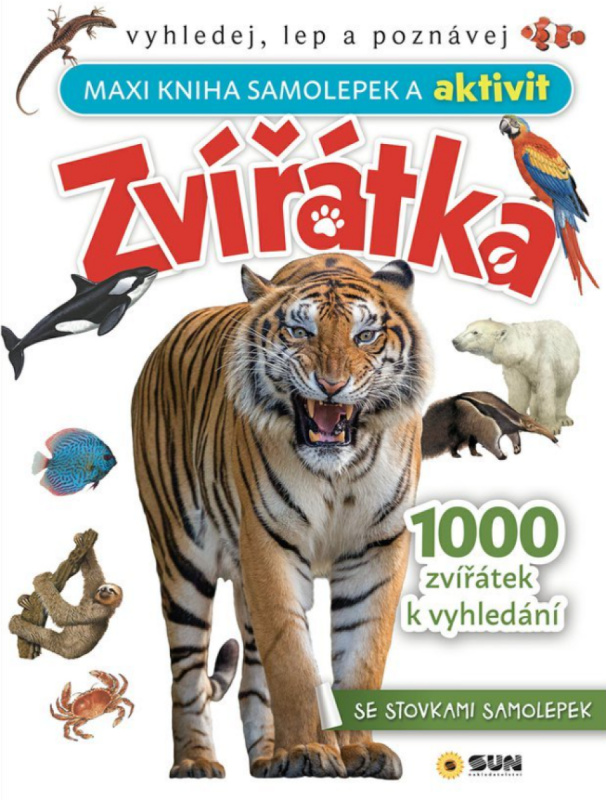 Zvířátka Maxi kniha samolepek a aktivit