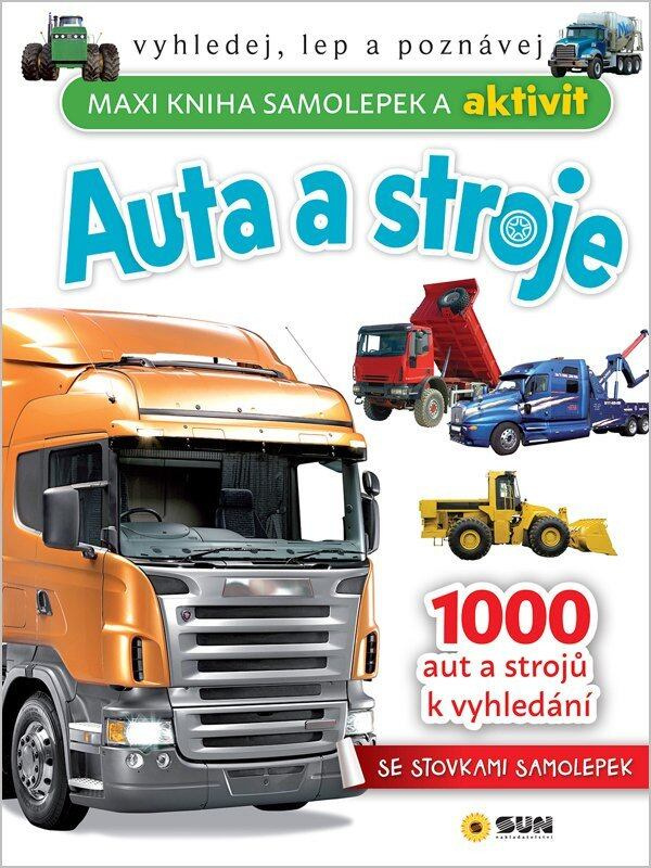 Auta a stroje Maxi kniha samolepek a aktivit