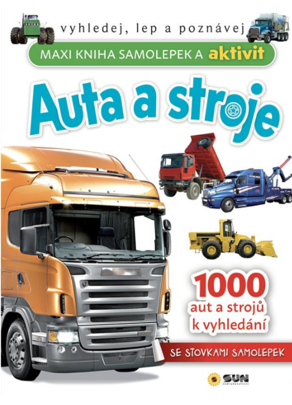 Auta a stroje Maxi kniha samolepek a aktivit