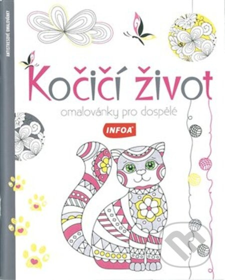 Omalovánky pro dospělé - Kočičí život