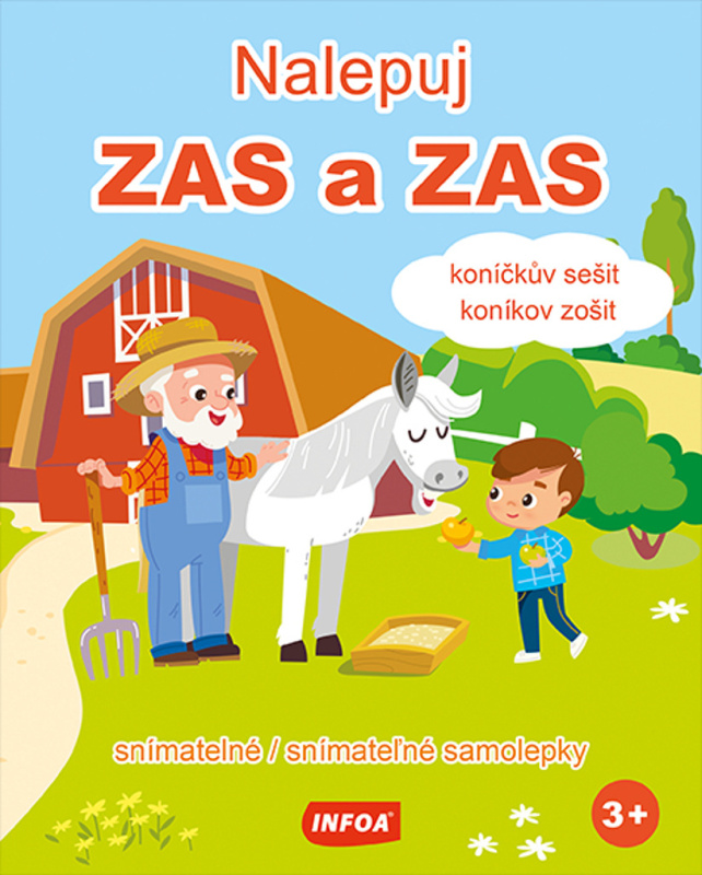 Nalepuj ZAS a ZAS Koníčkův sešit / Koníkov zošit - snímatelné / snímatelné samolepky (CZ/SK vydání) INFOA International s.r.o.