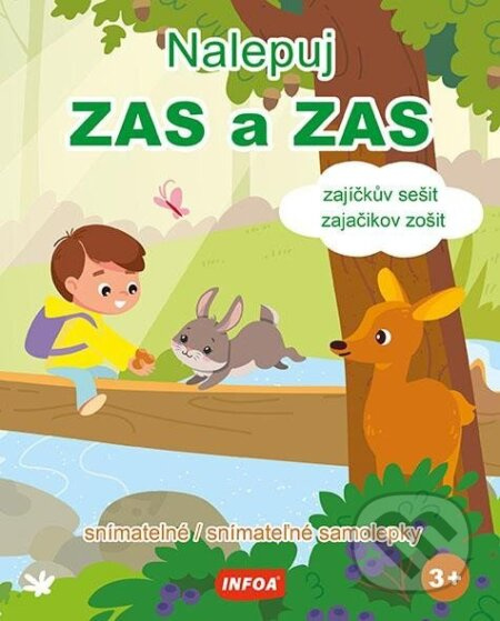 Nalepuj ZAS a ZAS Zajíčkův sešit / zajačikov zošit snímatelné / snímateľné samolepky Ing. Stanislav Soják-INFOA