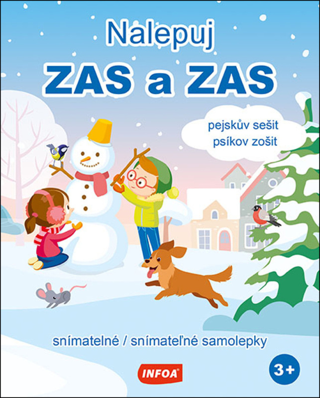 Nalepuj ZAS a ZAS Pejskův sešit / Psíkov zošit - snímatelné / snímateľné samolepky Ing. Stanislav Soják-INFOA