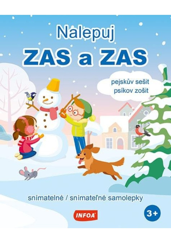 Nalepuj ZAS a ZAS Pejskův sešit / Psíkov zošit - snímatelné / snímateľné samolepky Ing. Stanislav Soják-INFOA