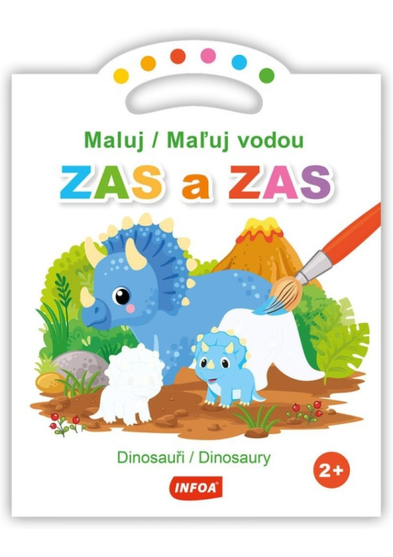 Maluj vodou ZAS a ZAS - Dinosauři