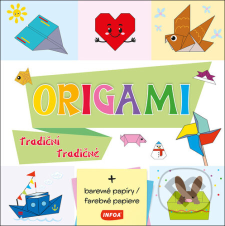 ORIGAMI tradiční + barevné papíry