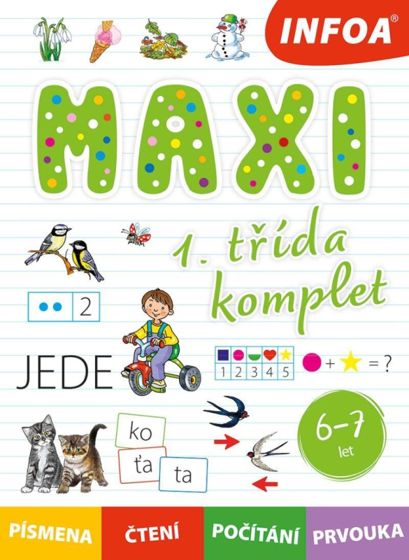 Maxi 1. třída komplet (6-7 let) - kniha z kategorie Hlavolamy, doplňovačky, úkoly