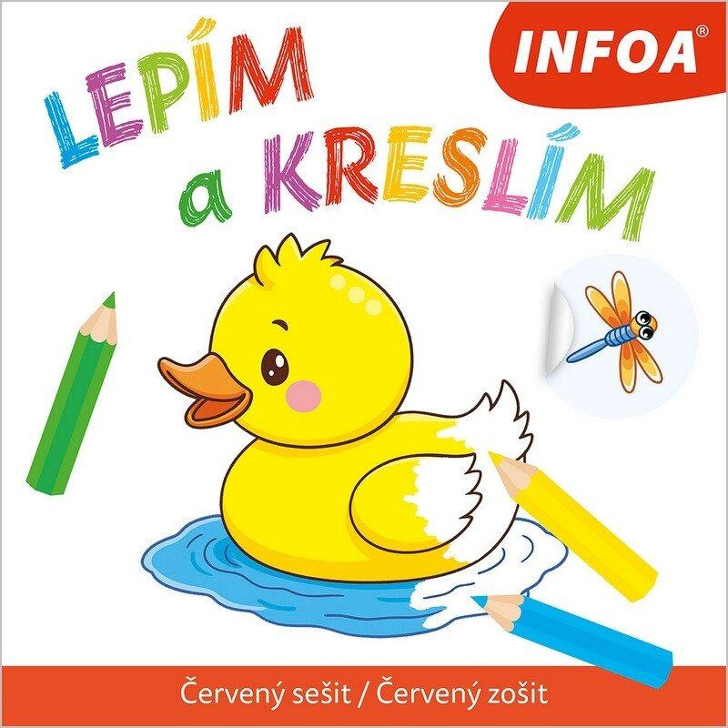 Lepím a kreslím - Červený sešit / Červený zošit - kniha z kategorie Omalovánky