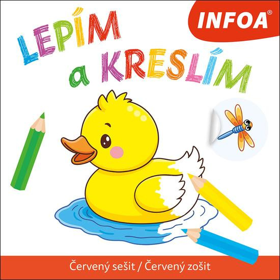 Lepím a kreslím - Červený sešit / Červený zošit - kniha z kategorie Omalovánky