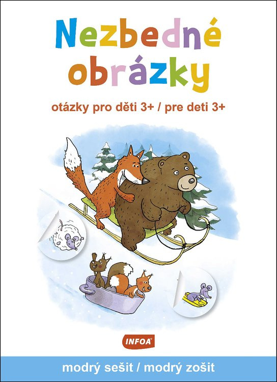 Nezbedné obrázky - modrý sešit