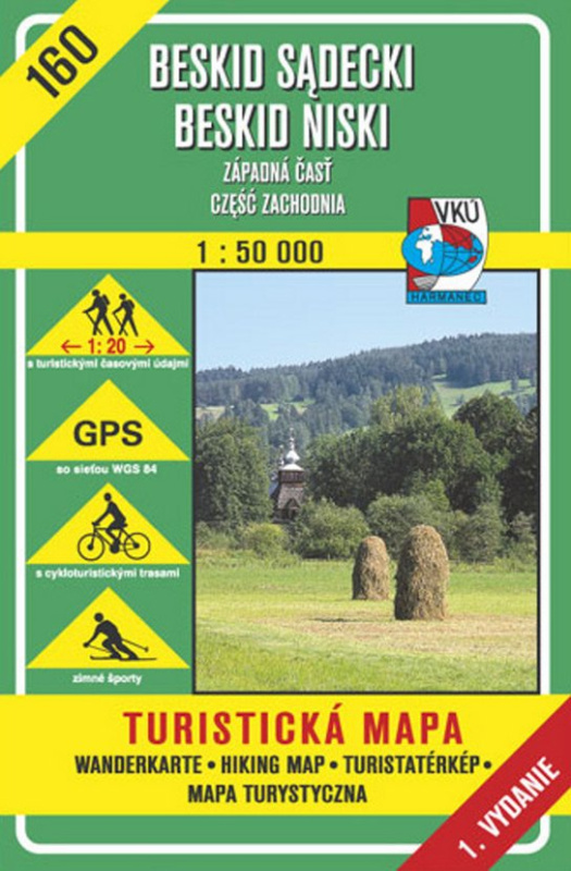 Beskid Sadecki, Beskid Niski  1:50 000 - turistická mapa č.160