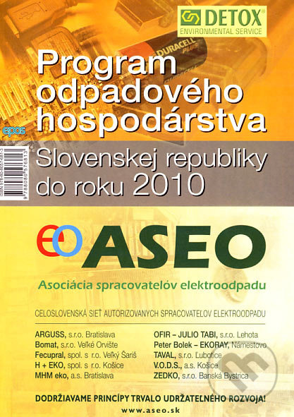 Program odpadového hospodárstva Slovenskej republiky do roku 2010 - kniha z kategorie Správní právo
