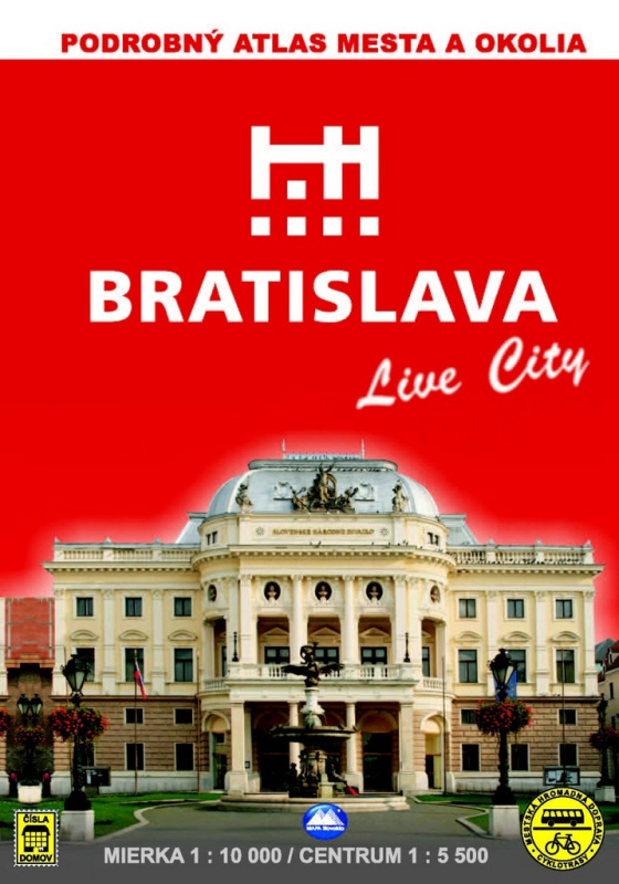 Bratislava Live City - Podrobný atlas mesta a okolia