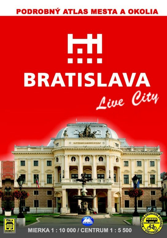 Bratislava Live City - Podrobný atlas mesta a okolia