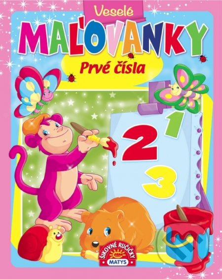 Veselé maľovanky - Prvé čísla - Zuzana Jánošíková - kniha z kategorie Omalovánky