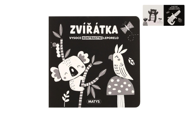 Vysoce kontrastní leporelo: Zvířátka Matys