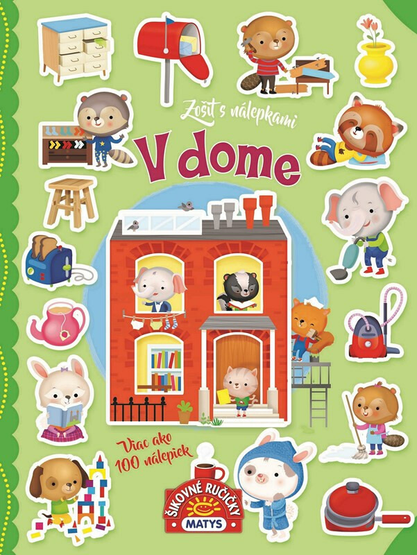 Zošit s nálepkami: V dome (viac ako 100 nálepiek)