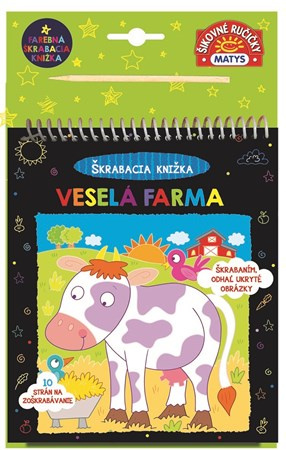Škrabacia knižka: Veselá farma (10 strán na zoškrabávanie) - kniha z kategorie Hlavolamy, doplňovačky, úkoly