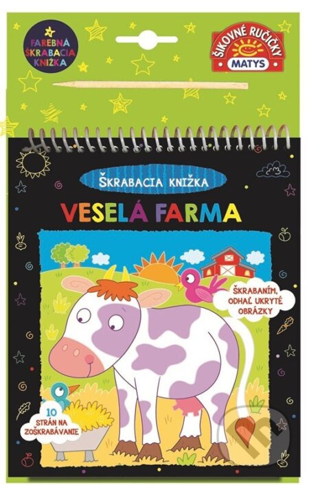 Škrabacia knižka: Veselá farma (10 strán na zoškrabávanie) - kniha z kategorie Hlavolamy, doplňovačky, úkoly