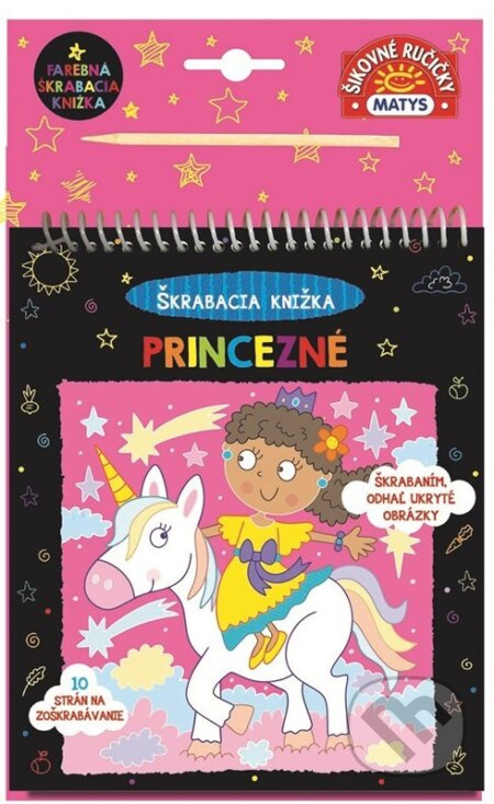 Škrabacia knižka: Princezné (10 strán na zoškrabávanie) - kniha z kategorie Hlavolamy, doplňovačky, úkoly